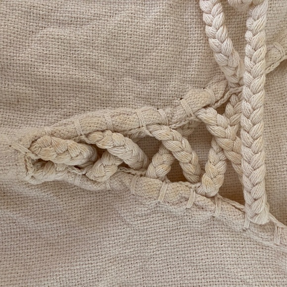 Jaline 100% Cotton Artisan Summer Boho Makrame Handwoven Beachwear Dress Size S - Picture 9 of 11